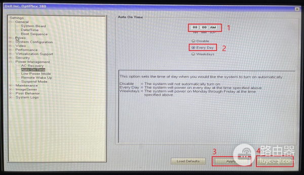 电脑设置定时开机每天早上8点开机的方法