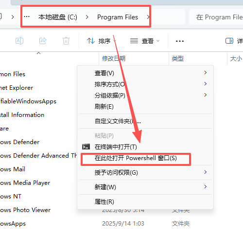 win11右键打开powershell报错Set-Location : 找不到接受实际参数“xxx”的位置形式参数怎么办？