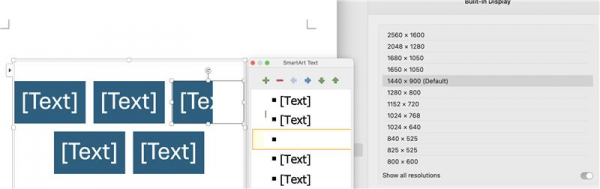 word for mac中smartart文本框错位怎么办？显示异常修复教程