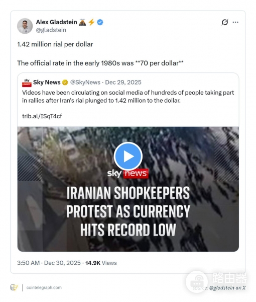 伊朗货币危机下,人们为什么转向比特币?