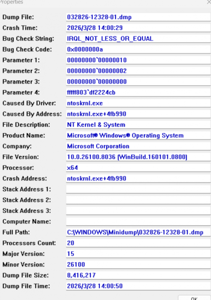 windows频繁蓝屏ntoskrnl.exe报错怎么办？系统内核故障修复方法