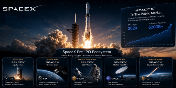 币圈抢着炒SpaceX：合成永续、代币化股票、镜像票据，你买的到底是什么？