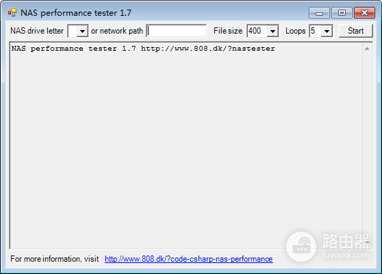 NAS performance tester