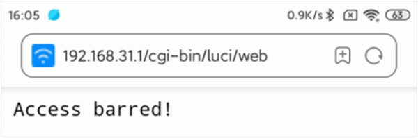 小米路由器192.168.31.1或miwifi.com提示“Access Barred”怎么办