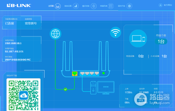 B-LINK路由器(必联)安装与设置教程