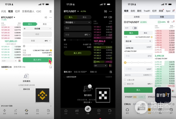 欧逸、bi安和BYBIT交易平台哪个更好?手续费、体验度全方位对比