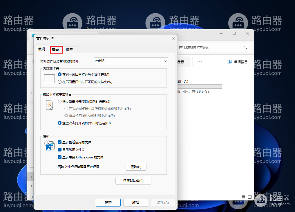 win11系统中磁盘空间使用栏不显示怎么办