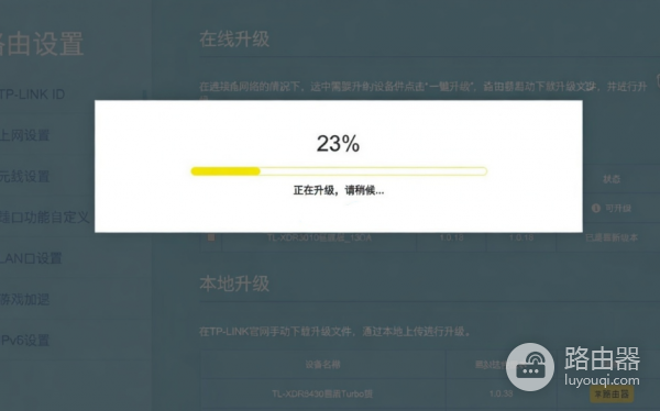 TL-XDR5480固件1.0.45升级指南