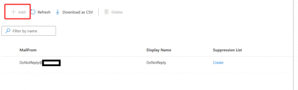 Azure MailFrom地址无法添加怎么办？添加发件人账号按钮显示灰色的解决方法