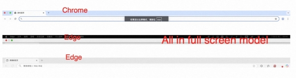 mac版edge全屏不显示关闭按钮怎么办？常态显示工具栏设置教程
