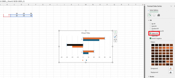 Excel柱形图“逆转负数”颜色丢失怎么办？图表填充修复教程