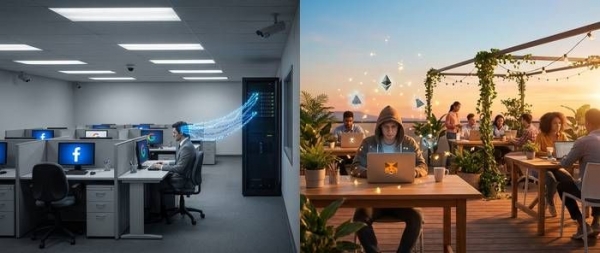 新手web3入门理解，和传统互联网的区别