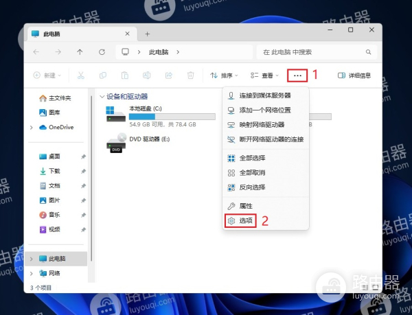 Win11系统中显示隐藏文件方法