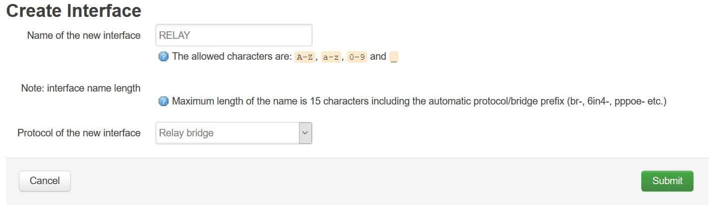 OpenWrt同网段桥接配置