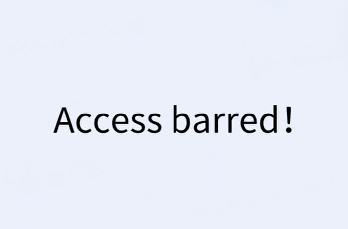 access barred!