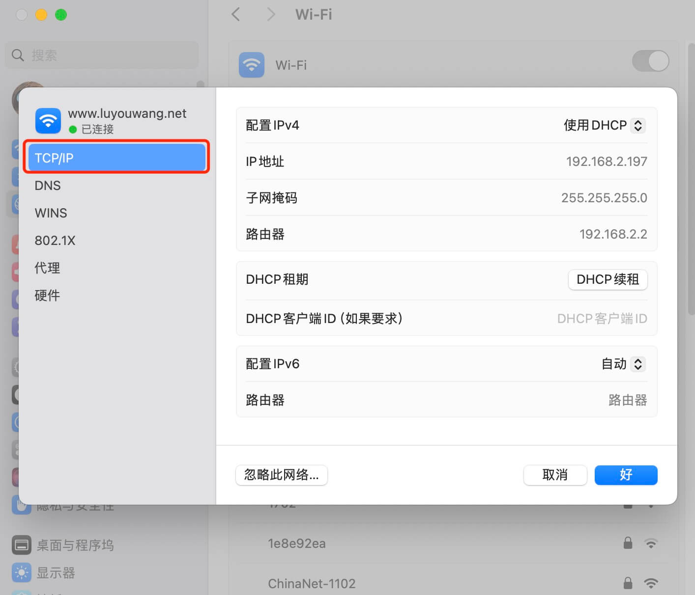 Windows与macOS修改静态IP地址方法