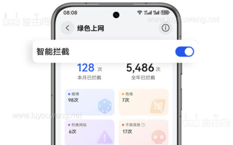 华为路由器将12月支持升级 HarmonyOS 6 系统，一键开启 AI 绿色上网 2.0，不良网站拦截率高达90%