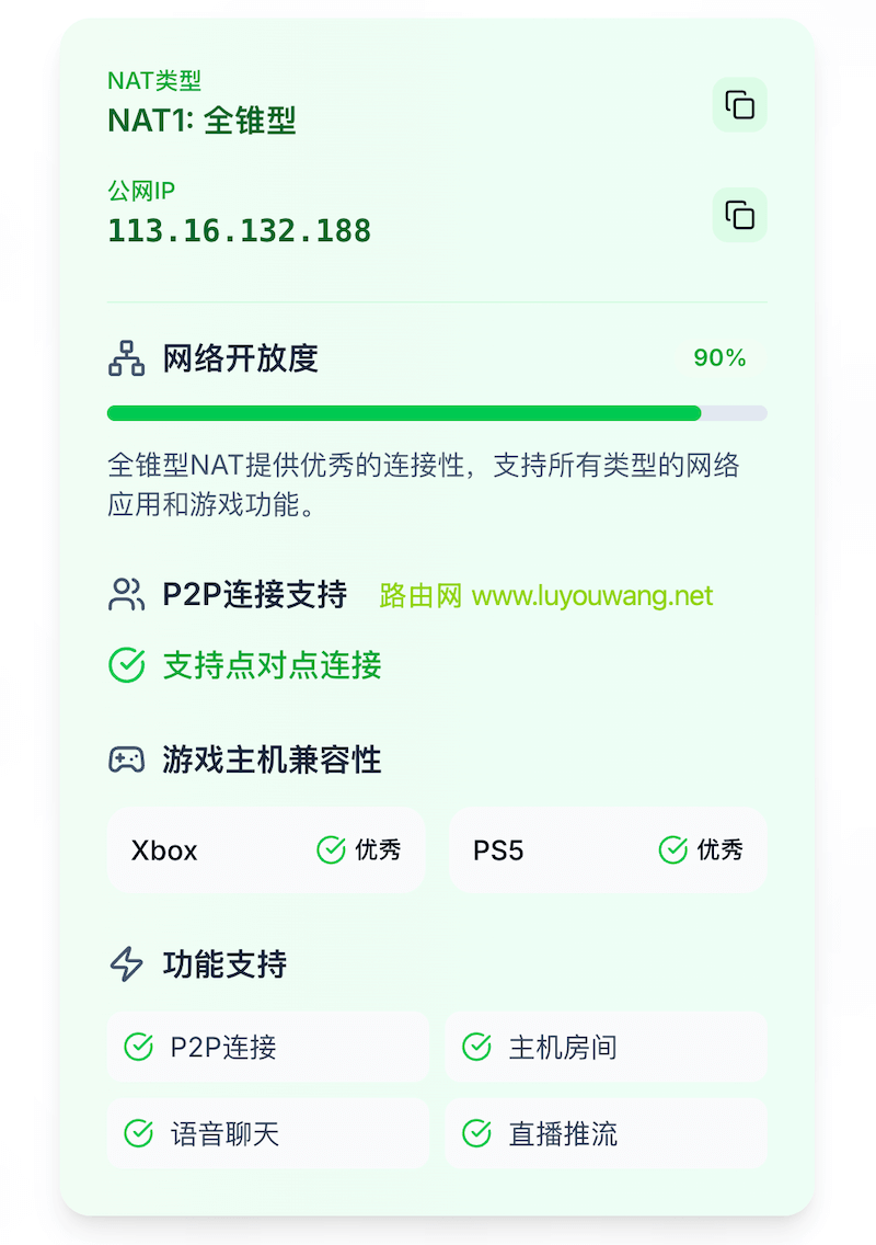 全锥型 公网IP地址