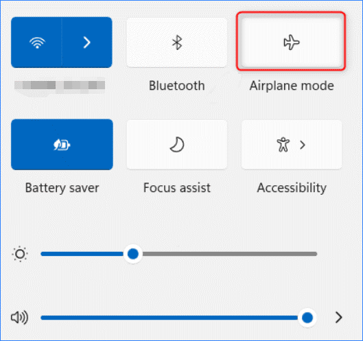 Windows 11 Flugzeugmodus