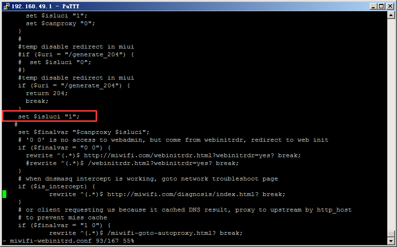 小米路由器远程登录WEB页面