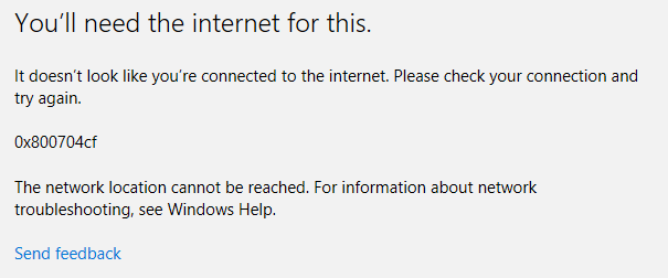 0x800704cf-Error-Code