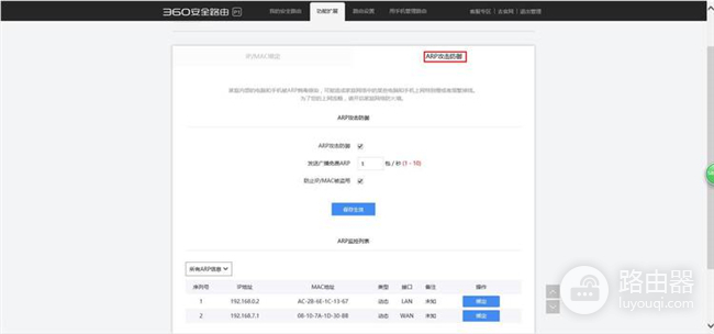 360 P1 无线路由器IP/MAC绑定操作方法