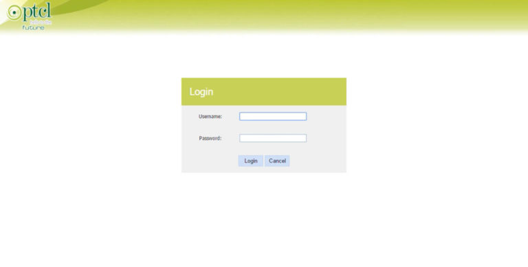 PTCL路由器登录 http://192.168.10.1