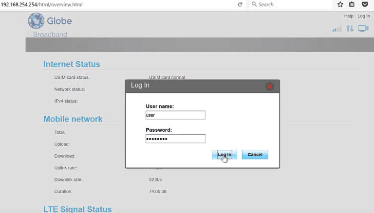 Globe At Home路由器登录(globe路由器管理密码)