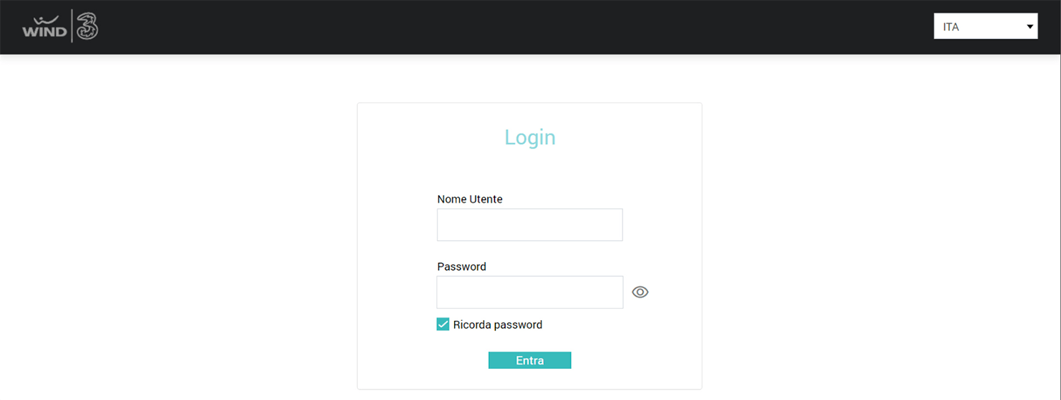 WINDTRE 路由器登录设置