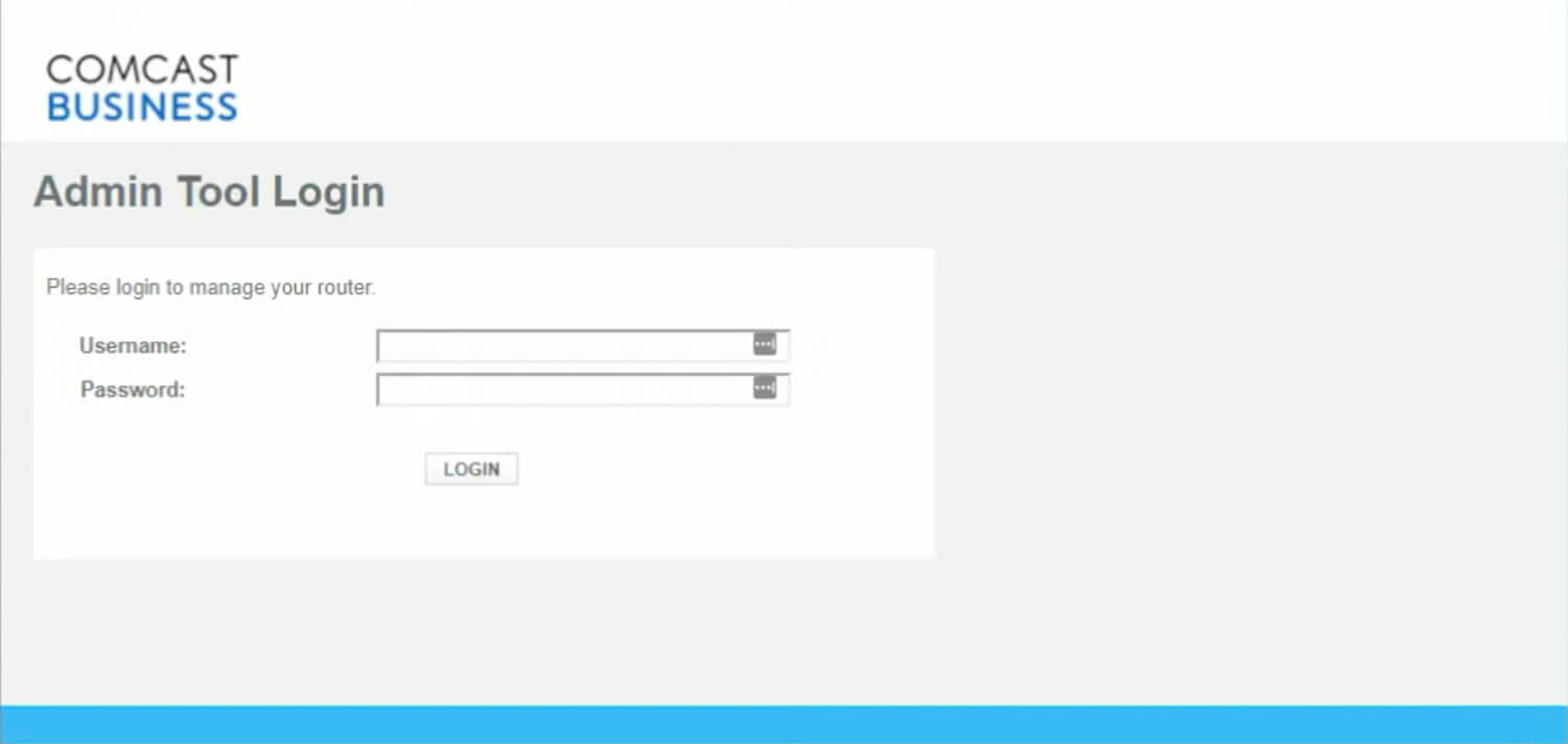 Comcast Business 路由器登录设置