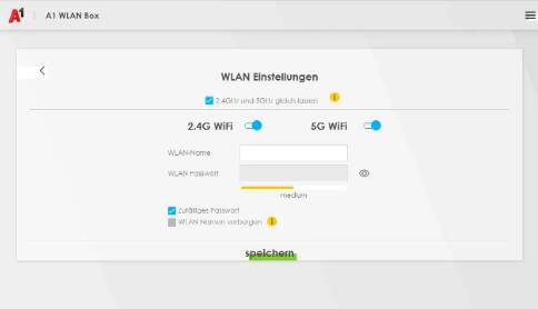 A1路由器登录设置Wi-Fi 密码