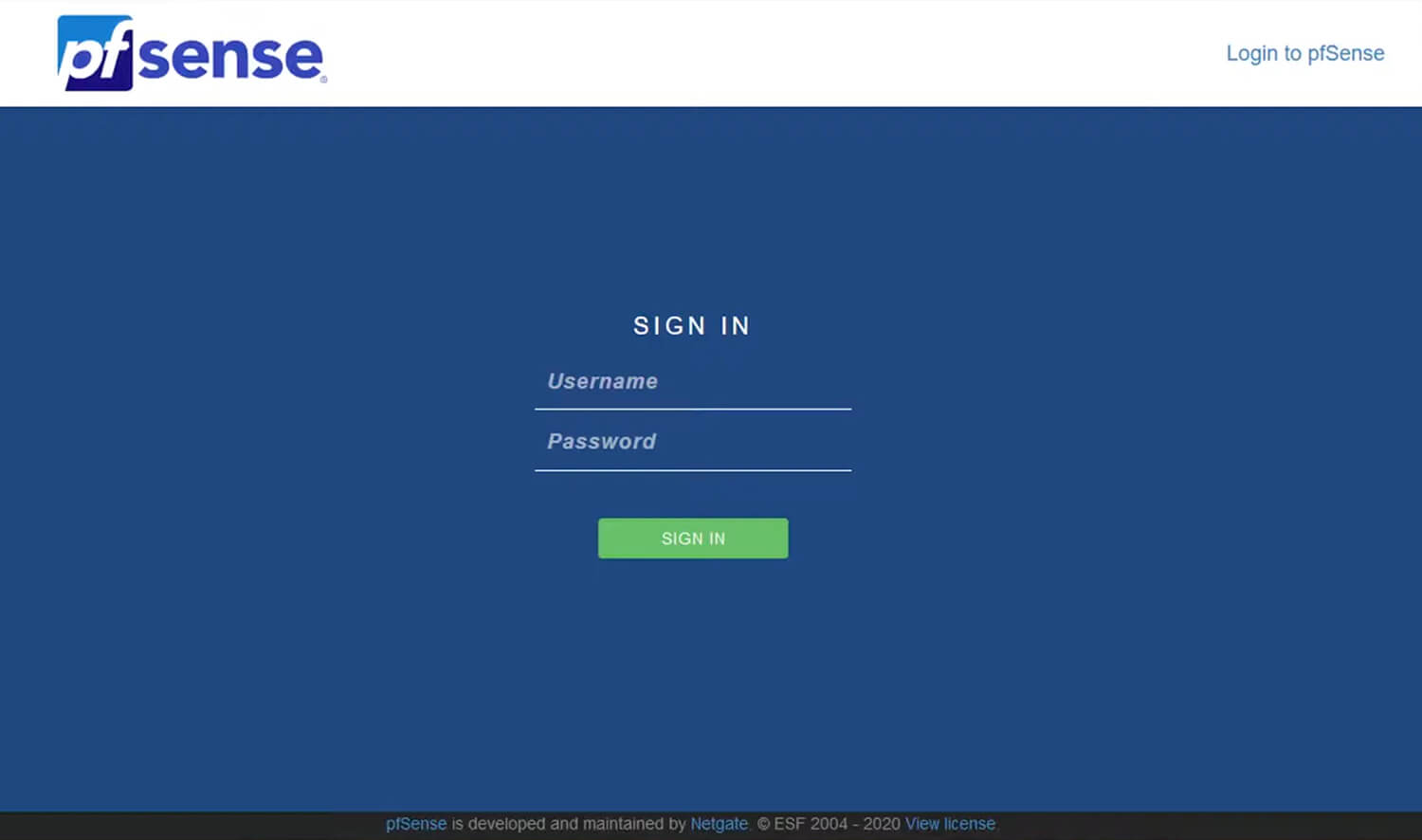 pfSense路由器登录设置
