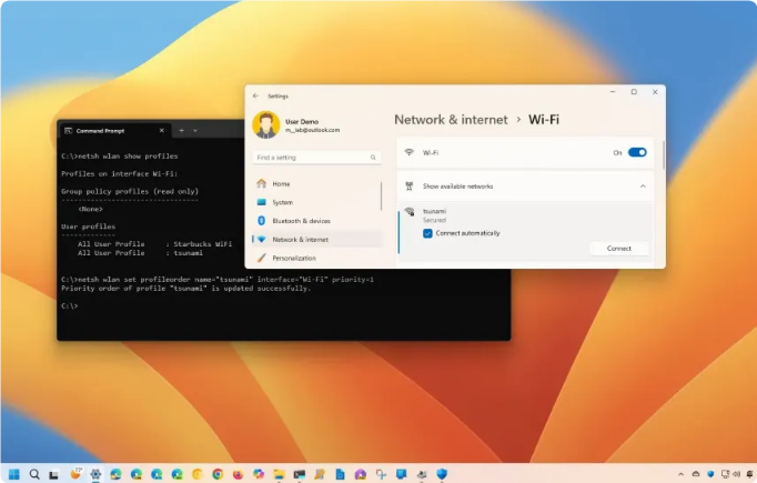 如何在 Windows 上更改 Wi-Fi 连接优先级