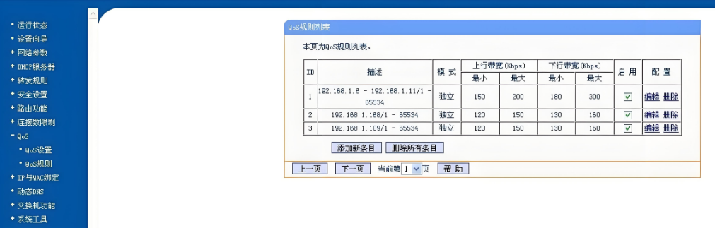 TP-Link 路由器tplogin.cn管理页面中的 QoS 功能解析